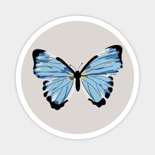 Blue Butterfly Magnet